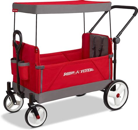 Both push and pull handles are made of sturdy aluminum. . Radio flyer stroll n wagon